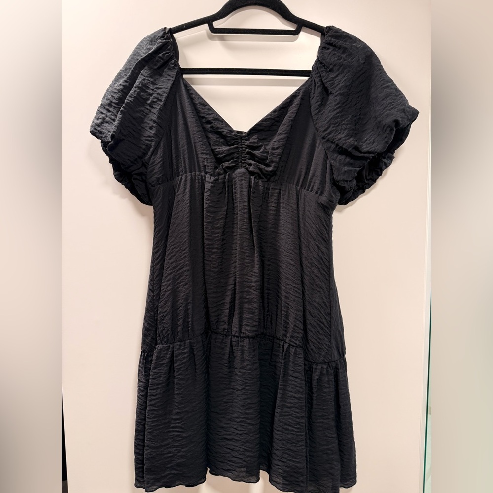 Nordstrom BP Black Textured Dress